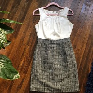 Banana Republic White and Black Dress
